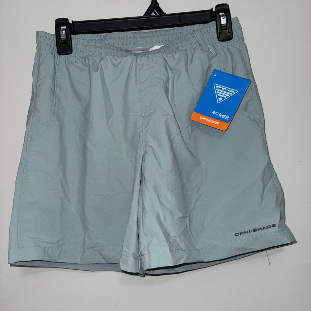 Columbia Kids Light Gray Omni-Shade Shorts